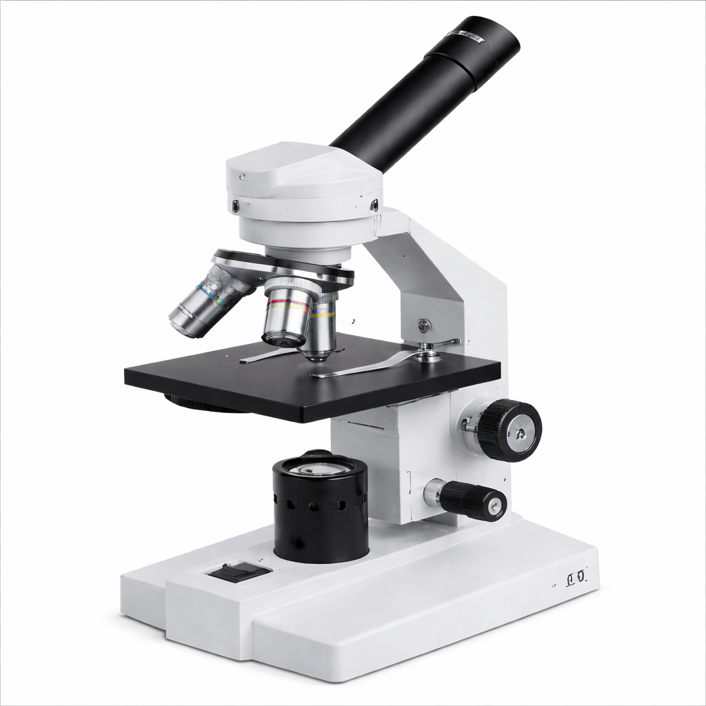 MAGNUS MONOCULAR STUDENT MICROSCOPE LED WITH BATTERY BACKUP – MODEL: HM-100